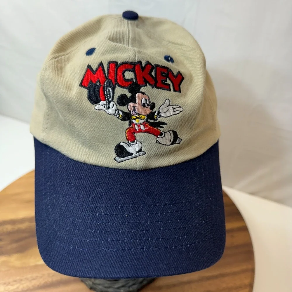 Vintage Mickey Mouse Hat Cap Disney on Ice Dad Strapback Adjustable Adult R.O.C.